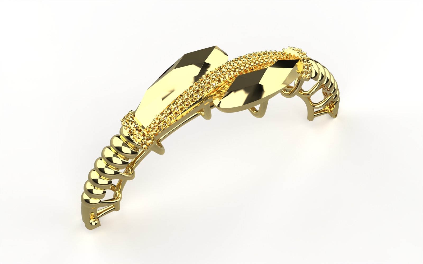 Gleaming Engraved Solid Bangle